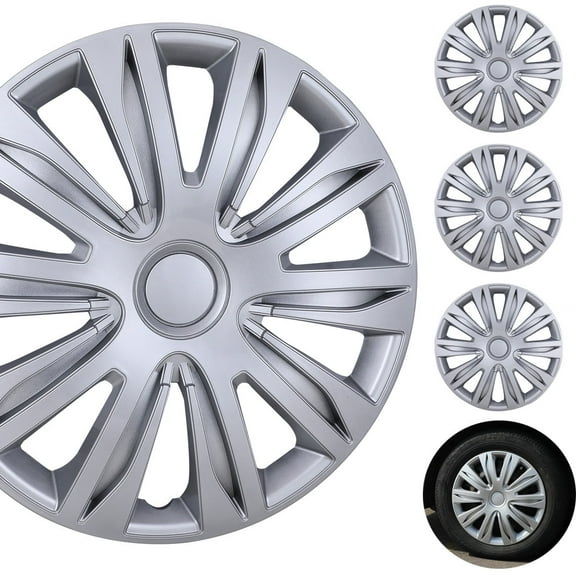 4pcs/Set 17" Wheel Rims Cover Hubcaps Snap on Car Truck SUV Set of 4 ABS Material Fit R17 Tire & Steel Rim(17-inch,Lacquer)