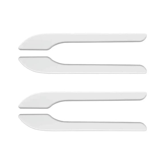 4Pcs/Set ABS Carbon Fiber Car Door Handle Wrap Cover Stickers Modification Accessories For Tesla Model 3/Y/3+ Highland 2024