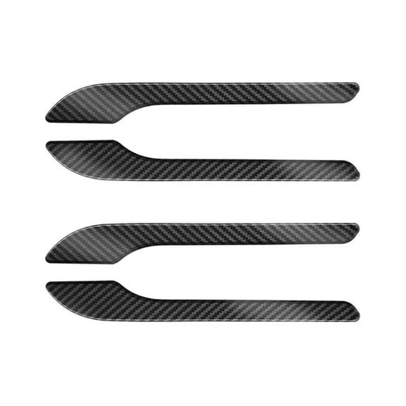 4Pcs/Set ABS Carbon Fiber Car Door Handle Wrap Cover Stickers Modification Accessories For Tesla Model 3/Y/3+ Highland 2024