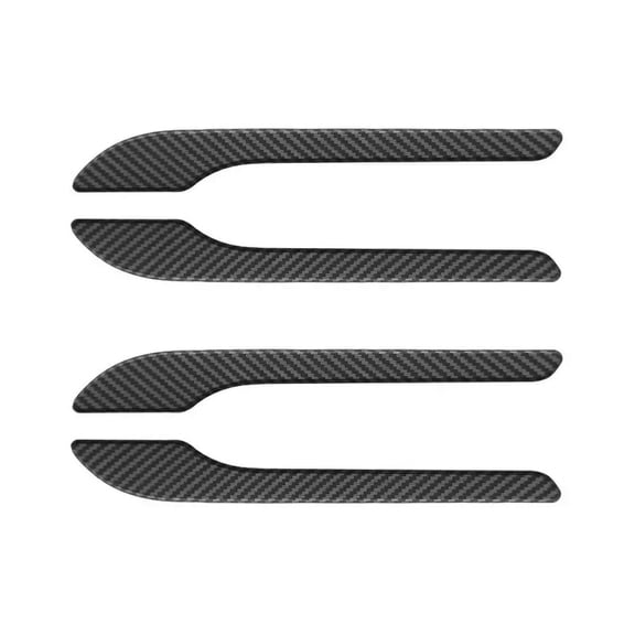 4Pcs/Set ABS Carbon Fiber Car Door Handle Wrap Cover Stickers Modification Accessories For Tesla Model 3/Y/3+ Highland 2024