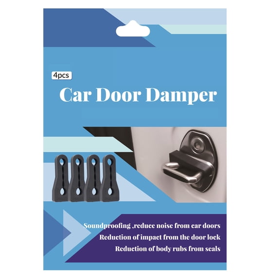 4Pcs/Set Car Door Rattling Screaks Soundproof Seal Car Door Lock Sound Deadener Buffer Auto Accessory