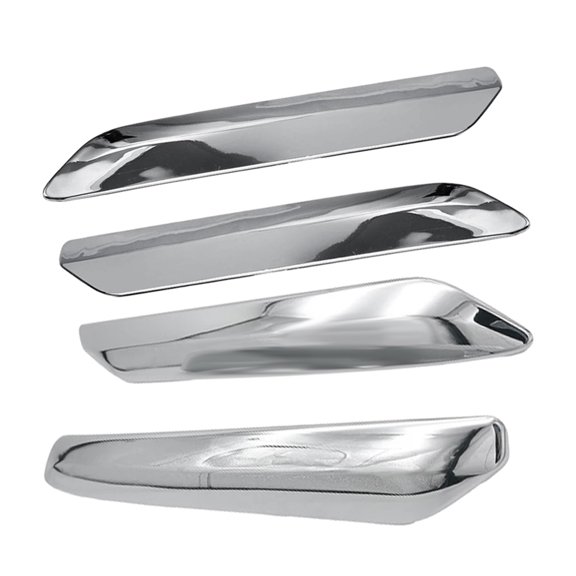 4Pcs/Set Car Front+Rear Bumper Strip Cover Trim Chrome Decoration for C5 2009 2010 2011 2012