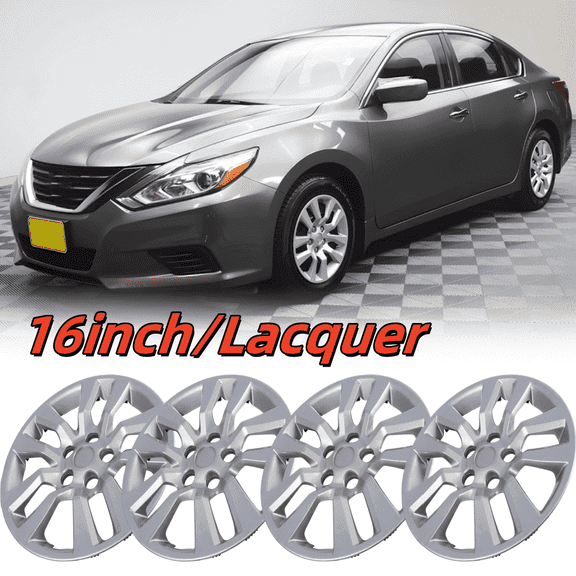 4Pcs/Set Cover Hubcaps ,16 inch Lacquer Vehicle Hubcaps Wheel Rims Cover for 2013-2018 Nissan Altima Sedan -PP Material