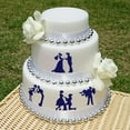 thumbnail image 1 of 4Pcs/Set DIY Wedding Cake Stencil Cake Spray Mold Decorating Print Sugar Craft, 1 of 4