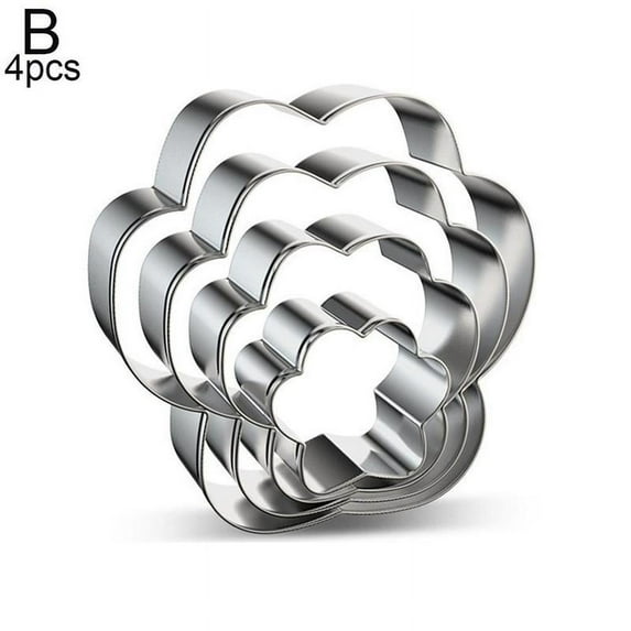 4Pcs/Set Dog Bone Shaped Biscuit Cake Cookie Cutter Mold Mould D1G2