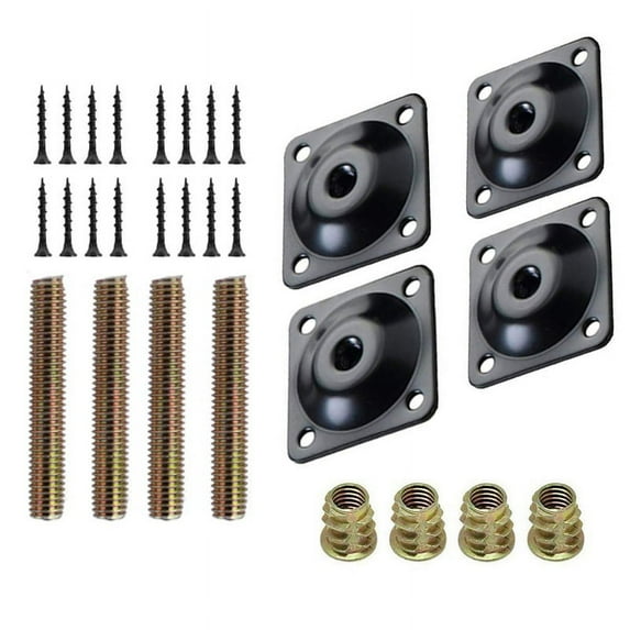 4Pcs/Set Furniture Leg Mounting Plates Bracket for Sofa Couch Chair