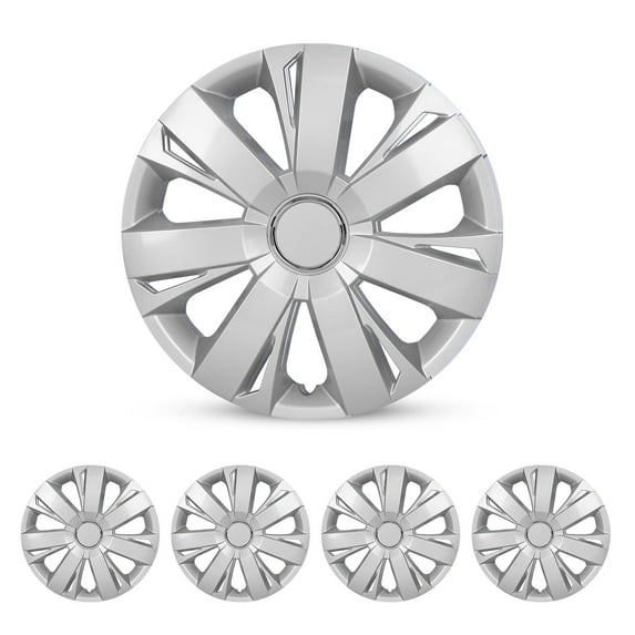 4Pcs Set Hubcap,14" Universal Wheel Rim Cover Replacement,Compatible with Steel Wheels,Snap on Installation,PP Material,Lacquer