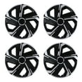 thumbnail image 1 of 4Pcs Set Hubcap,15" Universal Hubcaps Compatible with Steel Wheel Rims Cover,Snap on Installation with Retention Rings,PP Material,Silver Lacquer & Black Lacquer, 1 of 8
