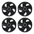 thumbnail image 1 of 4Pcs Set Hubcap,17" Universal Hubcaps Compatible with Steel Wheel Rims Cover,Snap on Installation with Retention Rings,PP Material,Black Lacquer, 1 of 8