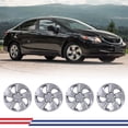 thumbnail image 1 of 4Pcs Set Hubcap for 2013-2015 Honda Civic Sedan,2013 Honda Civic Coupe,15" Wheel Rim Cover Compatible with Steel Wheels,Bolt on Installation,Lacquer, 1 of 7