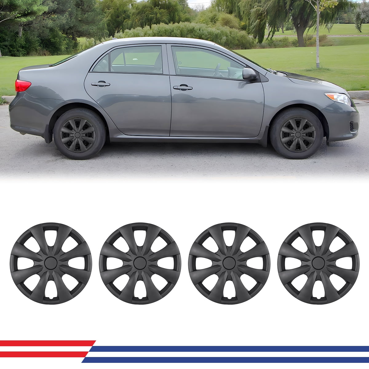 4Pcs Set Hubcap For 2009-2019 Toyota Corolla, 15