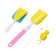 thumbnail image 1 of 4Pcs/Set Sponge Newborn Baby Milk Bottle Pacifier Spout Tube Clean Brush Tool, 1 of 8