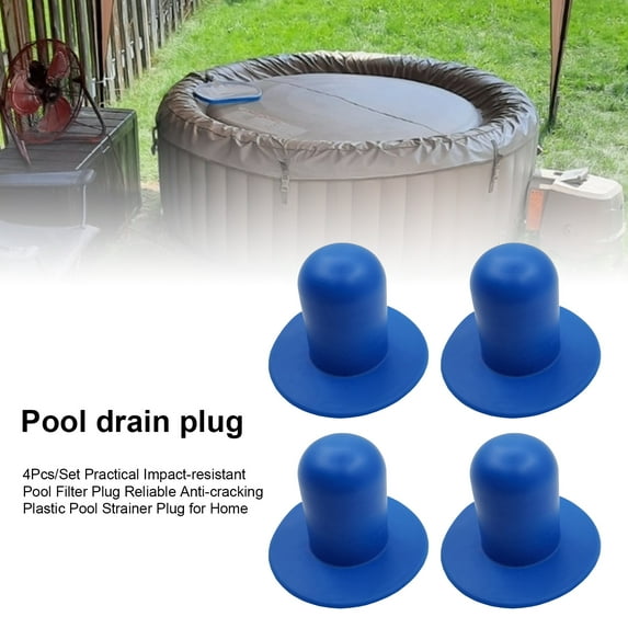 4Pcs/Set Wall Plug Replacement Ground Swimming Pool Fitting Filter Pump Strainer Hole Plug Stopper