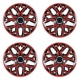 thumbnail image 1 of 4Pcs/Set Wheel Rims Cover,16" Universal Hubcap Compatible with Steel Wheel Rims Cover,Snap on Installation with Retention Rings,Red Lacquer & Black Lacquer, 1 of 8