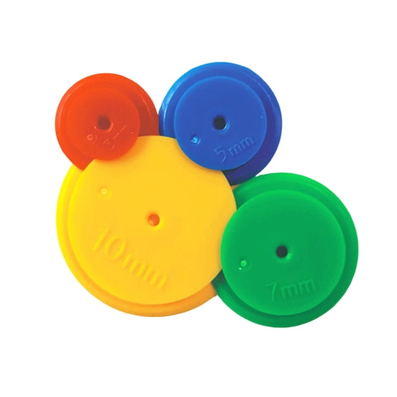 4Pcs Sewing Craft Circle Wheel, Plastic Tracing Wheels Quilting Sewing Craft Tools Seam Admission Makers Sets for Drawing Splicing Lines