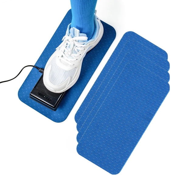 4Pcs Sewing Machine Pedal Mat, No Slip Mat for Sewing Machine Foot Pedal, Sewing Machine Foot Pedal Mat, Waterproof Easy to Clean (Blue)