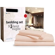 4Pcs Sheet Set Microfiber Fabric - Upto 15 Inch Deep Pocket Super Soft Bed Sheets - Short Queen Size - Blush Solid