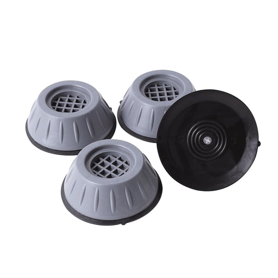 4Pcs Shock and Noise Cancelling Washing Machine Support, Noise Reducing Anti Slip Anti Vibration Rubber Washing Machine Feet Pads, Anti-Walk Anti-Vibration Washing Machine Pads(Grey,3x3x1")