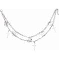 thumbnail image 1 of 4Pcs Shoe Charms Chains Strap Double Chains with Hollow Butterfly Pendants Lobster Clasps Decoration Accessories for Women Men Sneakers Casual Shoes Sandals Bags Belt Pocket, 1 of 5