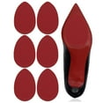 thumbnail image 1 of 4Pcs Shoe Sole Protector 10"x3.94" Shoe Bottom Grip Pads Non-Slip Noise Reduction Silicone for High-Heels, Khaki, 1 of 5