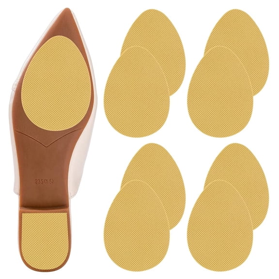 Shoe Sole Protectors Shoe Bottom Grip Pads Non-Slip Shoe Sole Pads Shoe Bottom Protector Shoes Cushion for High-Heels Leather Shoes on-Slip Shoes Cover Bottoms for Women (New Clear 4pcs)