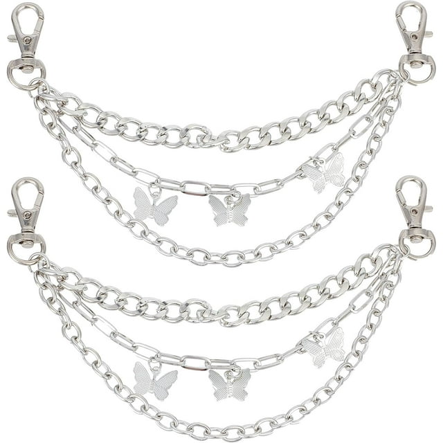 4Pcs Shoelaces Decorations Clip Shoelace Charms Butterfly Shoe Charm