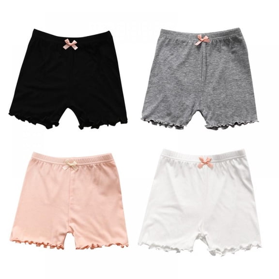 4Pcs Shorts Children'S Pants Children Underwear Toddler Girls Stretchy Safety Legging Panties