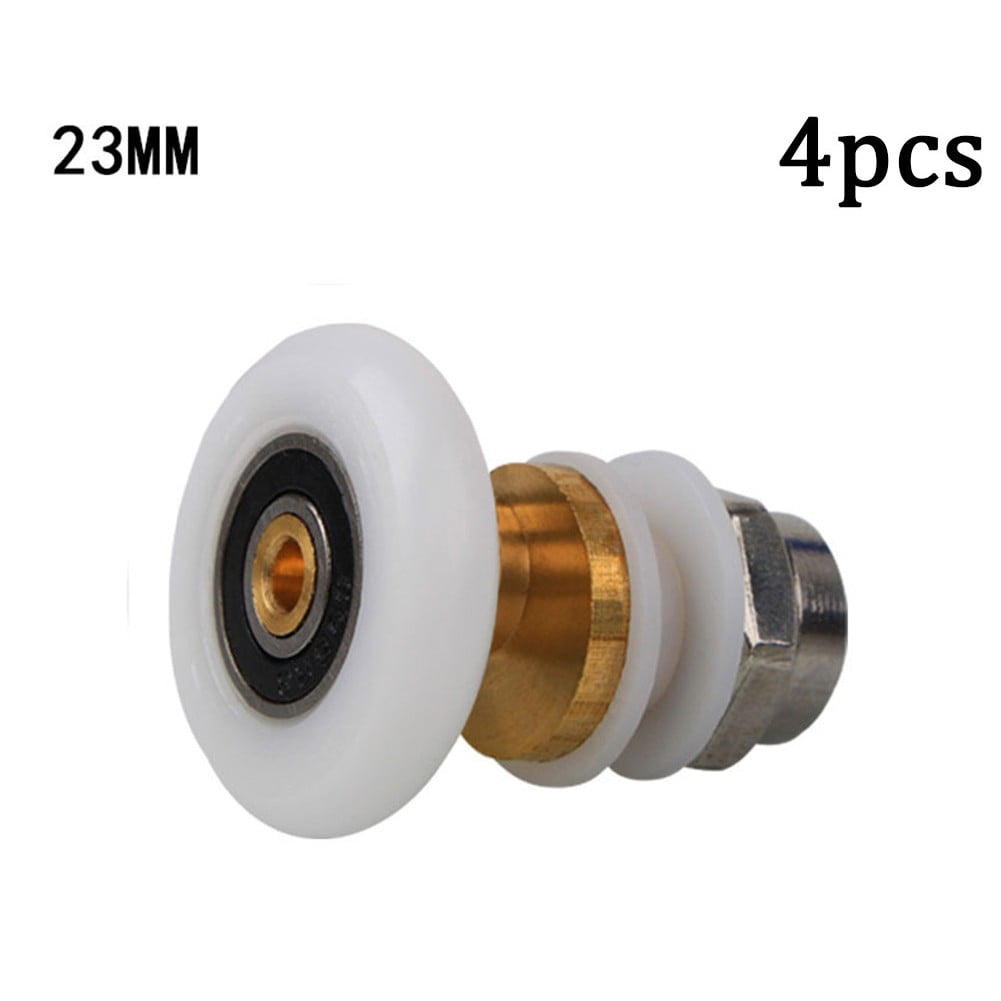 4Pcs Shower Door Rollers Shower Room Pulley Bathroom Sliding Glass Door