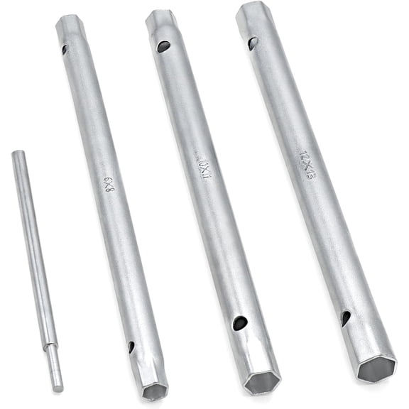 4Pcs Shower Valve Socket Wrench Set Plumbers Spanner Wrench Set Spark Plug Spanner Dual-Ended 8/9/10/11/12/13mm