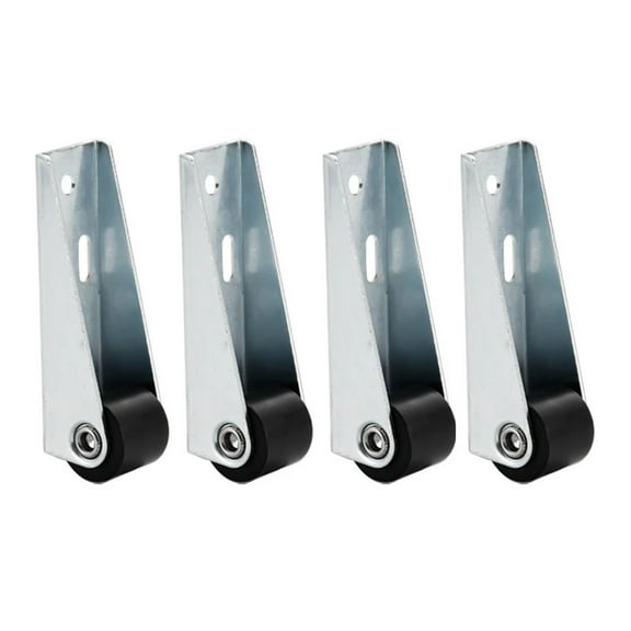 4Pcs Side-Mounted Casters, Silent Rubber Wheels, Drawer Caster, For Furniture, Kitchen Cabinet, Table, Loading Capacity 20KG ,Quiet and Smooth