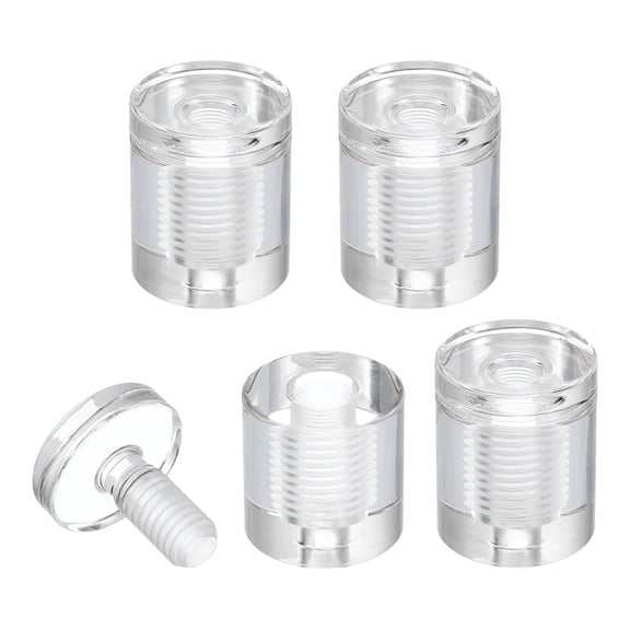 4Pcs Sign Standoff Screws, 1 x 1-5/16" Acrylic Wall Standoff Mount Hardware Advertising Glass Standoff Nail Acrylic Nail for Hanging Acrylic Picture Frame Panel Sign