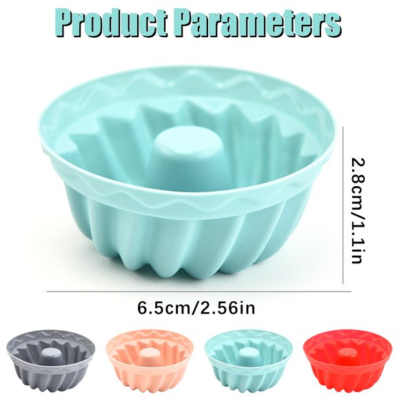 4Pcs Silicone Cake Baking Mold, Non-Stick Flexible Reusable Baking Tool for Homemade Cakes, Desserts, Chocolate, And Ice Molds Ciozy
