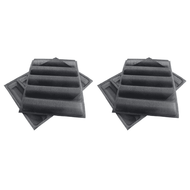 4Pcs Silicone Perforated Baking Forms Sandwich Mold French Bread Pan