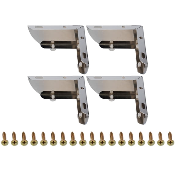4Pcs Simple L-Shaped 2-In-1 Furniture Leg Bedside Table Support Leg Hardware