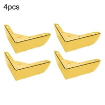 4Pcs Simple L-Shaped 2-In-1 Furniture Leg Bedside Table Support Leg Sofa Feet Gold