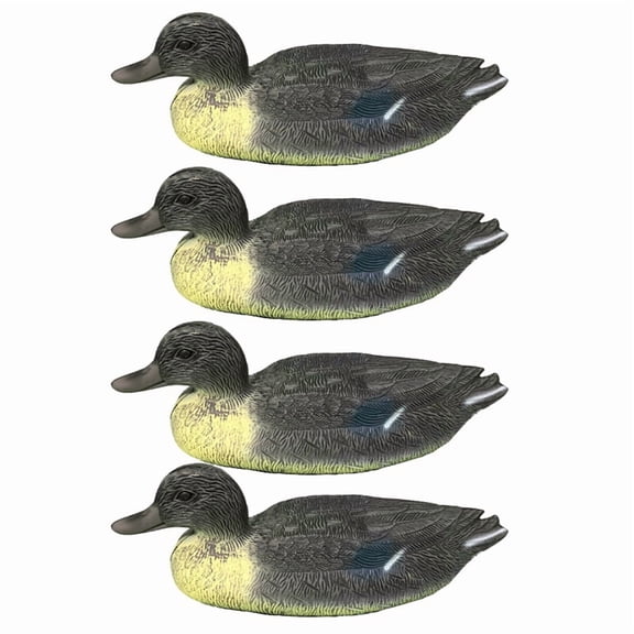 4Pcs Simulated Duck Outdoor Garden Courtyard Decoration Float on the Water Hunting  Realistic Bird No Base