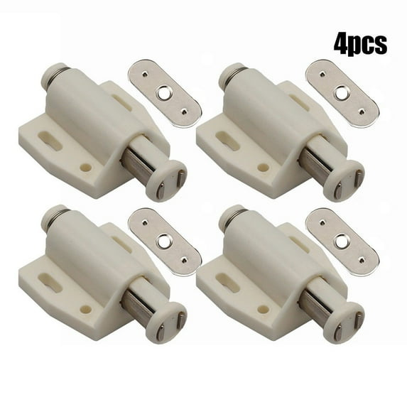 4Pcs Single Magnetic Pressure Push To Open Touch Latch Cabinet Doors