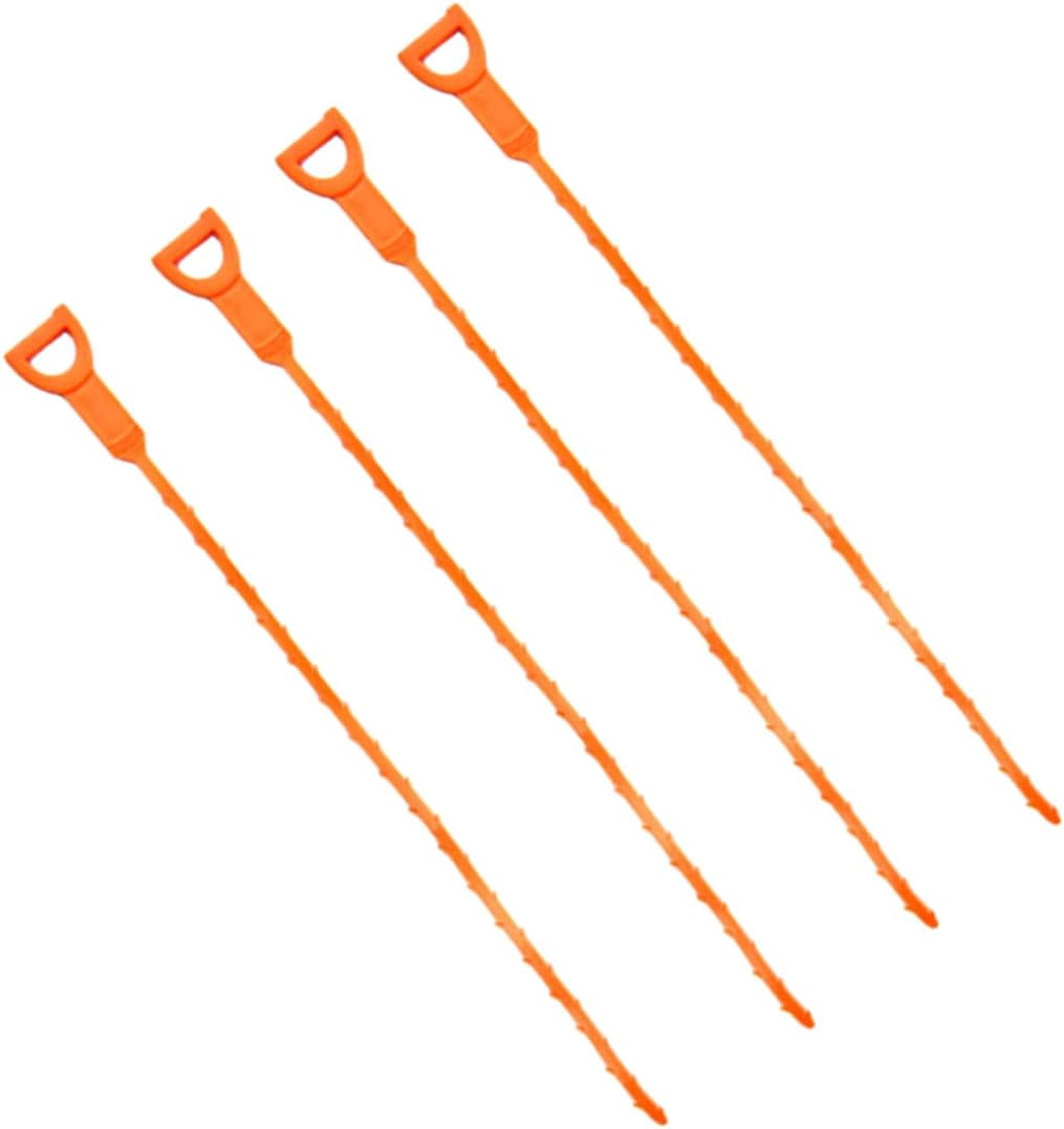 4Pcs Sink unclogger Auger Drain Clog Remover Drain Cleaner Tool Shower