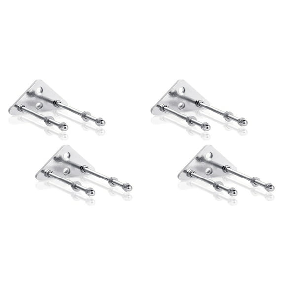 4Pcs Skateboard Wall Hanger for Skateboard Deck Display and Storage, Metal Skateboard Hooks for Hanging