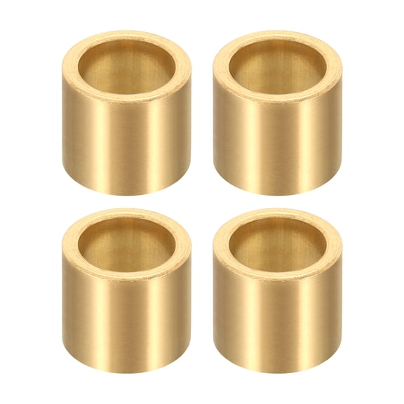 4Pcs Sleeve Bearings, 12mm Bore x 16mm OD x 15mm Length, Self-Lubricating Sintered Bronze Bushings