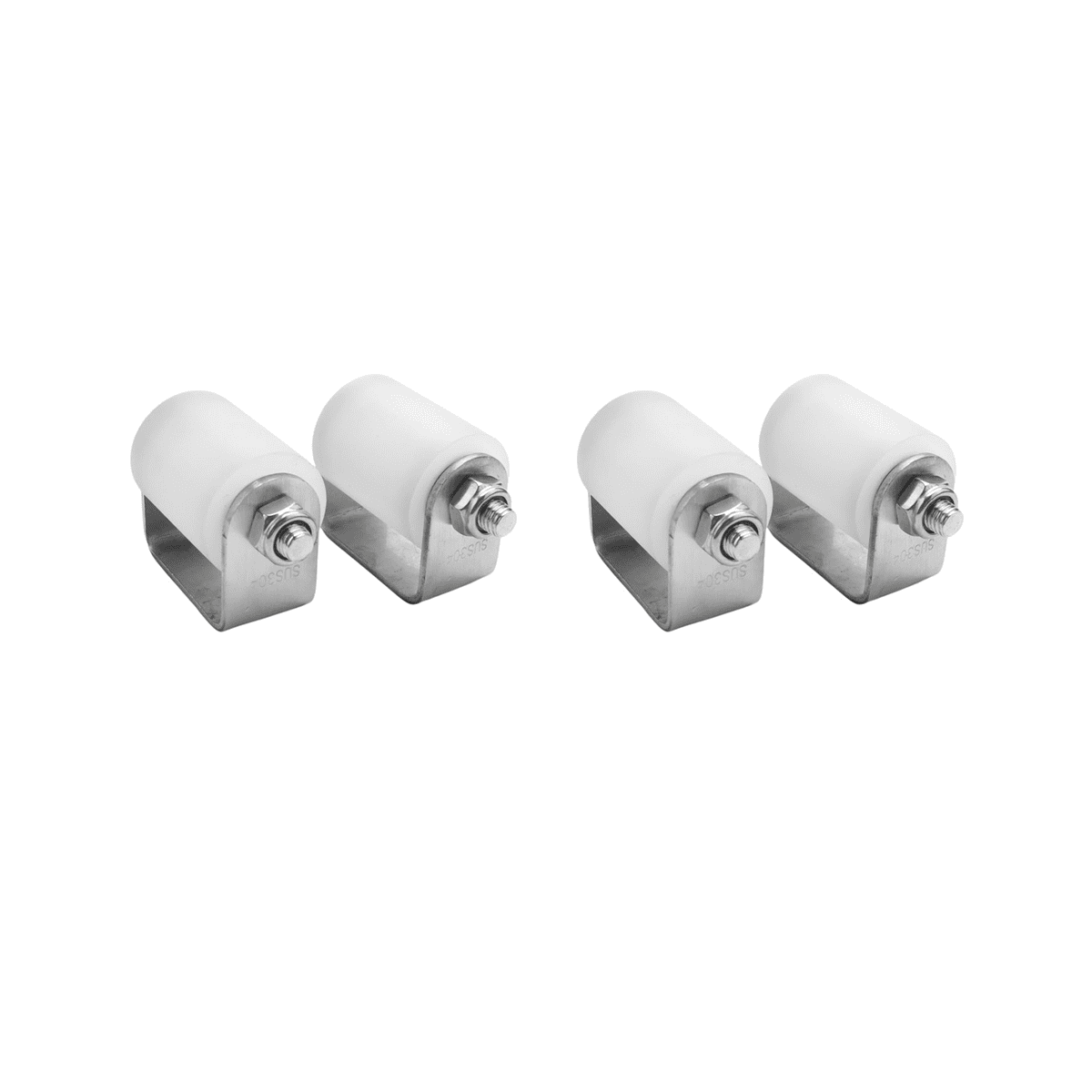 4Pcs Slide Gate Guide Roller 3 Inches Hard Nylon Sliding Rolling Gates