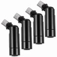 thumbnail image 1 of 4Pcs Sloped Ceiling Light Adapters for Slanted Ceilings,Chandelier Fixture Adapters,180 Degrees Track Pendant Helper,4 * vaulted ceiling light fixtures,Black, 1 of 7