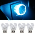 thumbnail image 1 of 4Pcs Small Car LED Ambient Lamp Car Cigarettes Lighter USB Atmosphere Light, 1 of 15