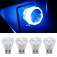 thumbnail image 1 of 4Pcs Small Car LED Ambient Lamp Car Cigarettes Lighter USB Atmosphere Light, 1 of 15