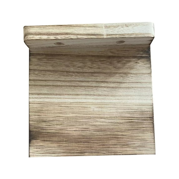 4Pcs Small Floating Shelves,Compact Wooden Wall Shelf - Mini Storage Rack for Home,Wall Mounted Wood Shelves with 2 Types of Installation for Bedroom,Living Room,Kitchen,Bathroom Decor,Khaki,5x5x0.6"