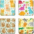 thumbnail image 1 of 4Pcs Small Leather Squeeze Coin Purse for Women-animals and plants Pattern Waterproof Durable Change Pouch Mini Money WalletBest Gift for Adult Girls colorful, 1 of 9