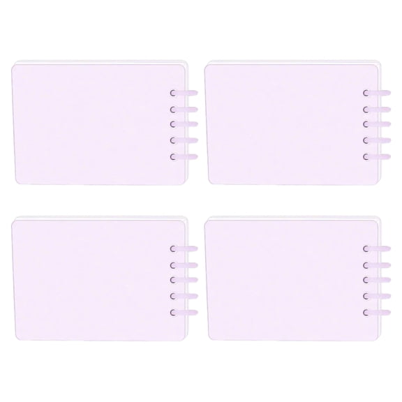4Pcs Small Notebook 160 Pages Wide Lined Twin Coil Binding Notepads 2.8x4Inch Writing Pad for Writing Noting Drawing