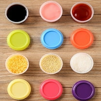 4Pcs Small Plastic Storage Jars with Screw on Lids,Transparent Mini Plastic Jar Dispenser Box,Reusable Tomato Jar Salad Bottle Seasoning Bottle,Airtight Kitchen Storage Containers,Plastic Travel Jar