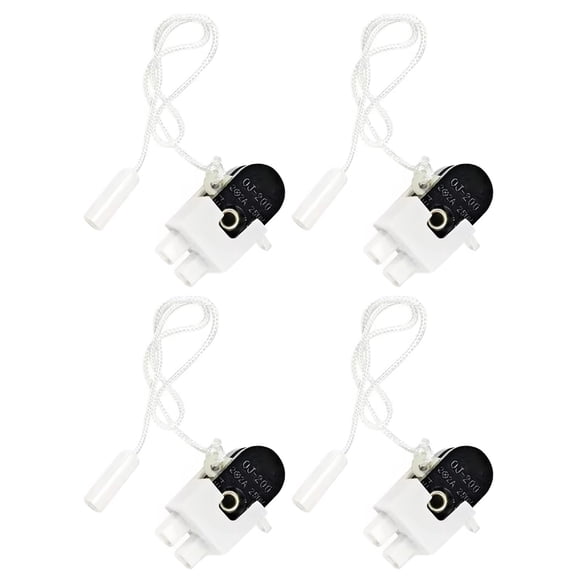 4Pcs Small Portable Size Electrical Cord Switches Easy Installion Mounting Convenient for Table Lamp Wall Light