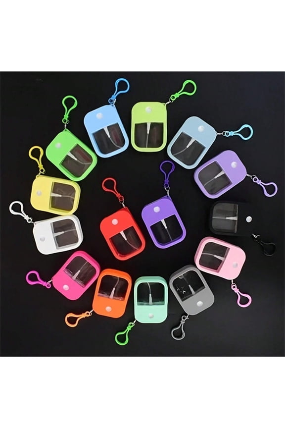 4Pcs Small Sanitizing Spray Scented Vegan Hand Sanitizer With Keychain Perfume Alcohol Water Spray Bottle Travel Gift Souvenir Backpack For School Random Color